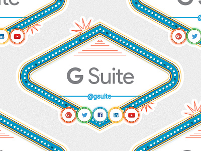 G Suite Stickers google gsuite lights print social media stickers vegas