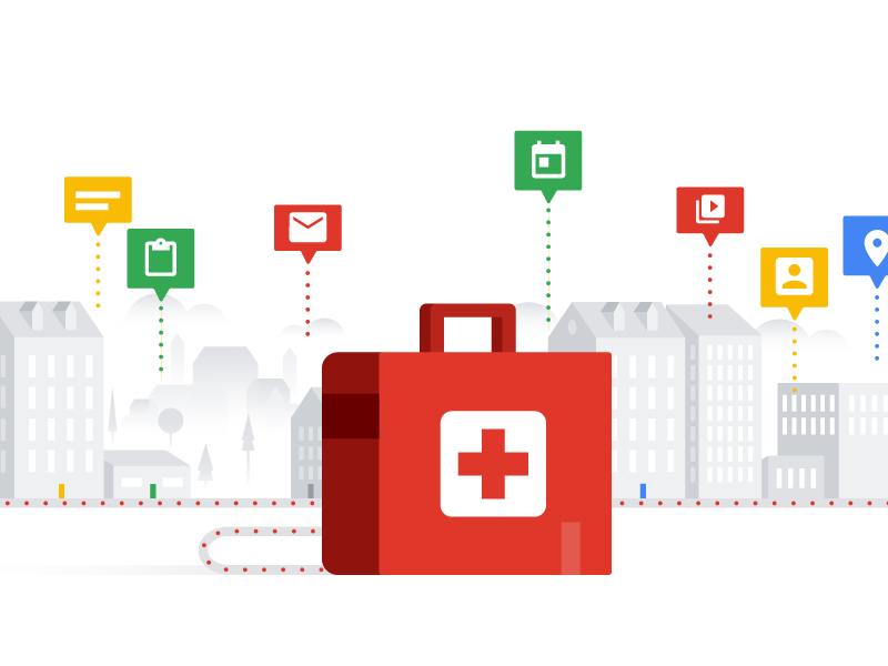 Healthcare in the Cloud white vector illustrator illustration med health healthcare color