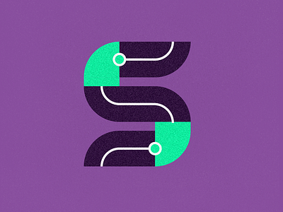 Sine Data Logo branding identity illustration logo s tech type typography vector