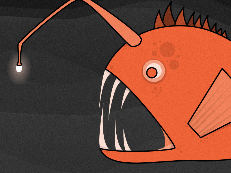 Deep Sea Exploring textures exploring sea fish ocean vector illustrator illustration