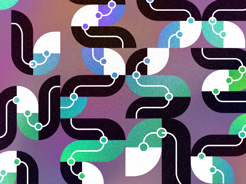 Sine Data Pattern connections transfer colors fun tech data patterns