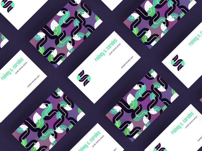 Sine Data Cards texture pattern identity branding print cards business cards