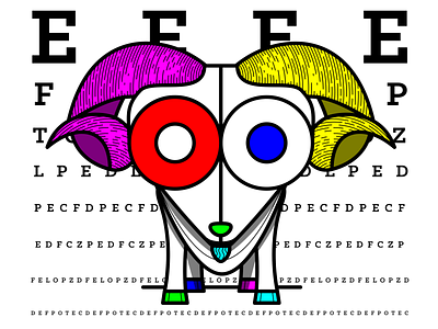 20/20: Goat animals branding goat identity illustration illustrator logo typography vector