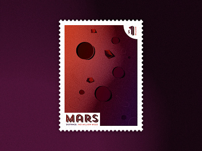 Mars: Out of this World Stamp