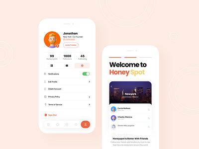 Honeyspot App Ui