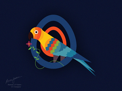 Parrot bird illustration parrot wild