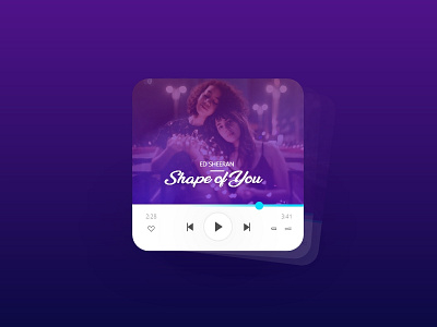 Music Player Concept concept minimal music player shape