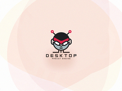 Desktop Mascot Engine desktop engine icon illustration logo mascot minimal ui ux