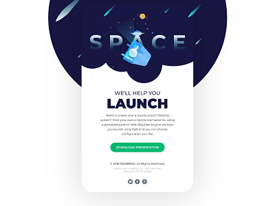 Newsletter Design astronaut galaxy isro launch nasa rocket ship spaceship universe vehicle