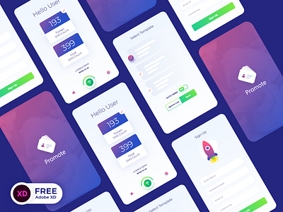 Promote App Freebie animation app calendar cards clients empty filter icon illustration ios minimal onboarding page payment profile search typography ui ux webdesign