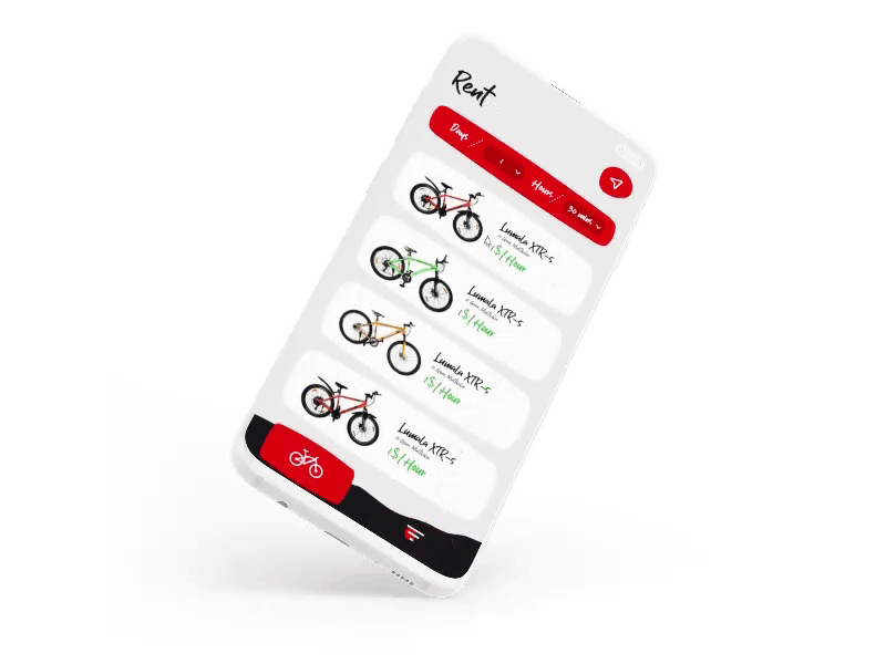 Cycle Rent App Freebie android animation app branding cylce design dribbble flat freebie icon illustration logo minimal rental typography ui ux vector web website