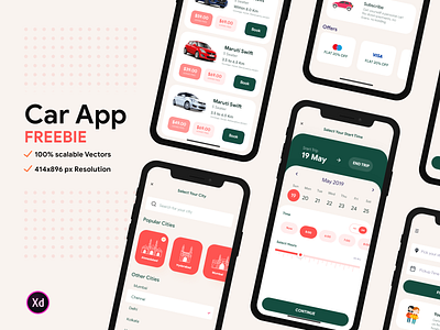 Car Rental App Ui app car design rental ui ux