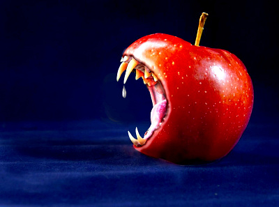 Predatory Apple) design graphic design illustration photoshop ui web