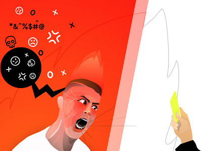 Angry Ronaldo in world cup 2018 angry cristiano famous football illustration world cup
