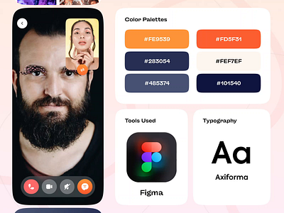 Messago | Video Calling App animation appui bigsur chat chat app chatting ios15 iosapp message minimal ui uikit video call app