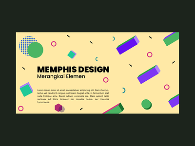 memphis banner design inkscape logo logo design vector