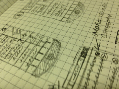 Sketches for new mobile finance app