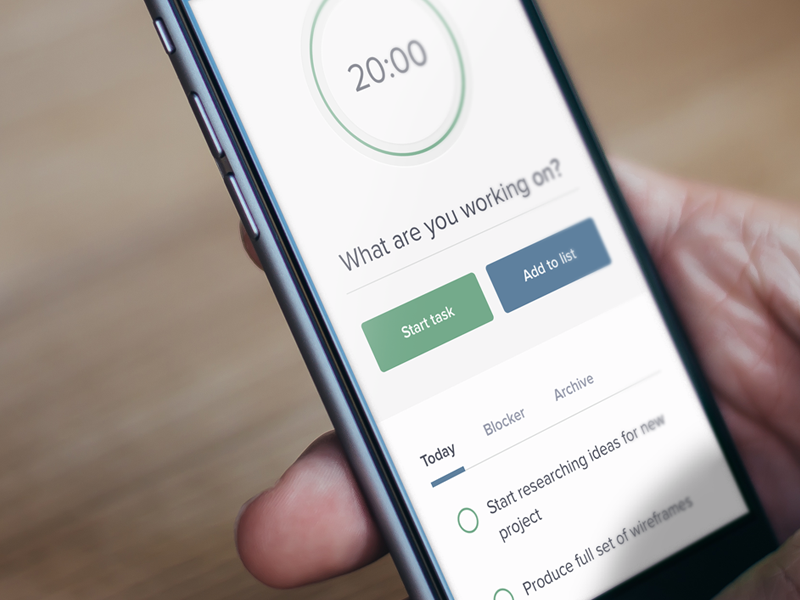 Productivity App - Mobile responsive mobile timer todo productivity pomodoro input tabs countdown progress web app web