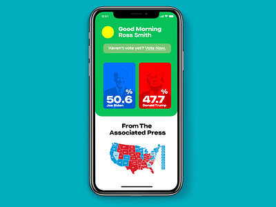 U.S Election Mobile UI Design