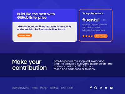 Github Landing Page Concept #2 app branch code coding commit community contrib git github graphic design interface open source ui uiux web web design webdesign website yogyakarta