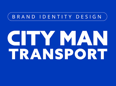 Brand Identity Design for "City Man Transport" brand design brand identity design branding graphic design logo logo design