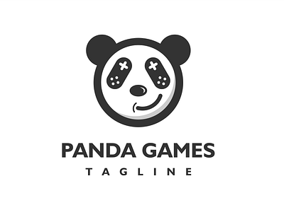 PANDA GAMES app branding colorful design games icon illustration logo minimalist nature typography