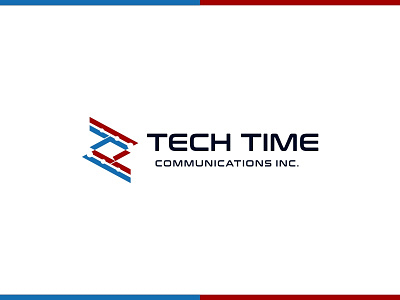 Tech Time Communications Inc. app branding communications design icon illustration logo technology time vector