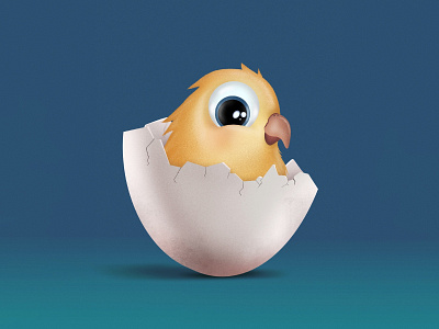 Chicky chick 🐣 art chicken debut design egg illustration illustration art minimal procreate