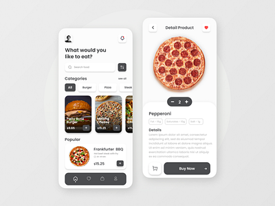 Food Mobile App Design