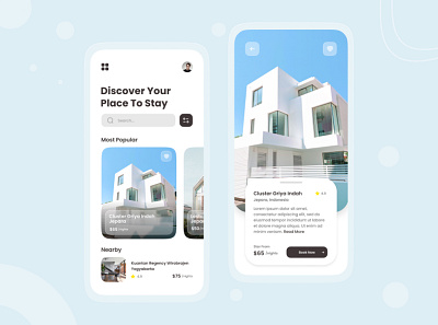 Hotel Booking Mobile App Concept app app design design figma mobile mobile design ui user experince user interface ux