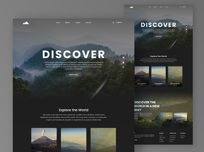 Trip Planner Landing Page Concept booking design destination explore hotel illustration landing page logo nature planner saas trip ui ux vacation web design webflow website