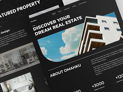 Omahku - Real Estate Landing Page