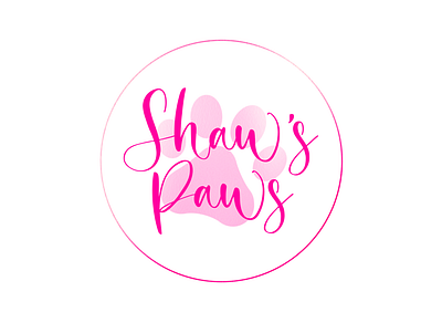 Dog walking logo design dog dog walk dog walker girly hot pink logo pink pretty