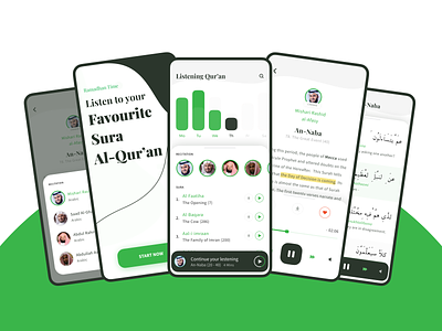 Listen Quran Application Concept