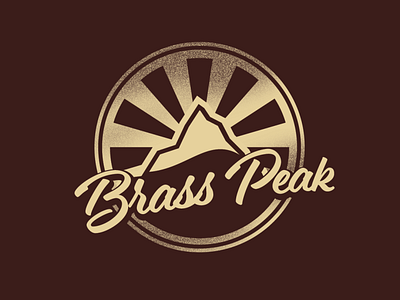 Brass Peak Ski Mountain Logo design logo vector