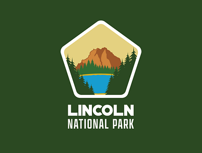 National Park Logo design flat logo vector