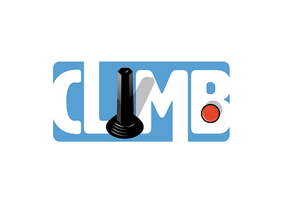 Climb illustration logo design vector
