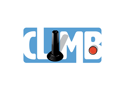 Climb illustration logo design vector