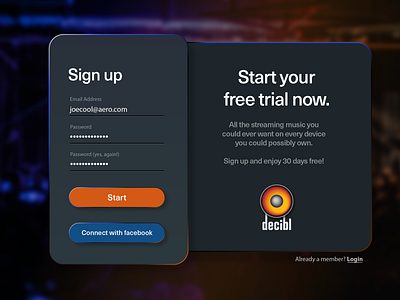 Signup UI