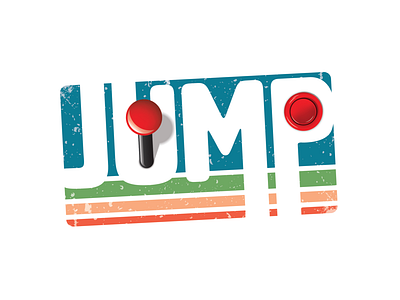 Jump Reto Arcade Logo branding logo vector