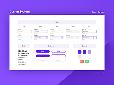 Design System Sample design designsystem ui