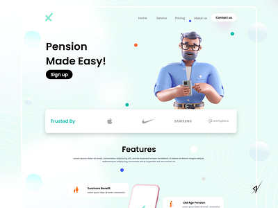 Pension Brand website