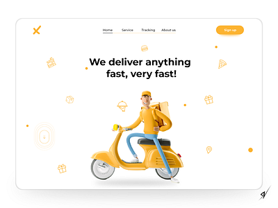 Delivery brand website