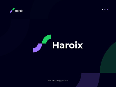 Haroix logo - modern letter H logo design - unused