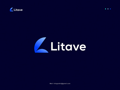 L modern logo design-Litave