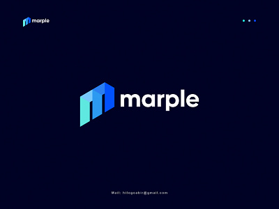 M letter mark logo | marple | modern logo design