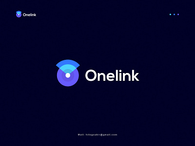 Onelink logo design-Wifi brandidentity branding color iot logo logo design logo type logomark minimal modern net signal vector wifi wireless