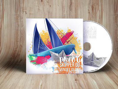 Skipper du Vendée Globe boat cd colors illustration music palou paper paper boat skipper vendée globe wave