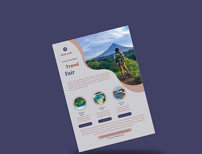 Travel Flyer branding design business flyer business flyer design corporate design corporate flyer creative design flyer flyers graphic design leaflet leaflet design leaflets travel travel agency travel center travel design travel flyer unique design