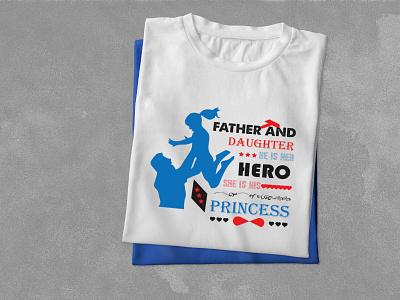 Hello guys! 🖐 This is the Father's Day T-shirt Design. brand design brand identity branding design creative design design graphic design illustration print t shirt mockup t shirt size template unique design